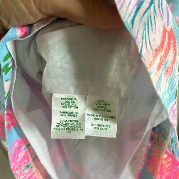 NWT 🌸 LILY PULITZER Linen Shift Dress - Picture 12 of 12